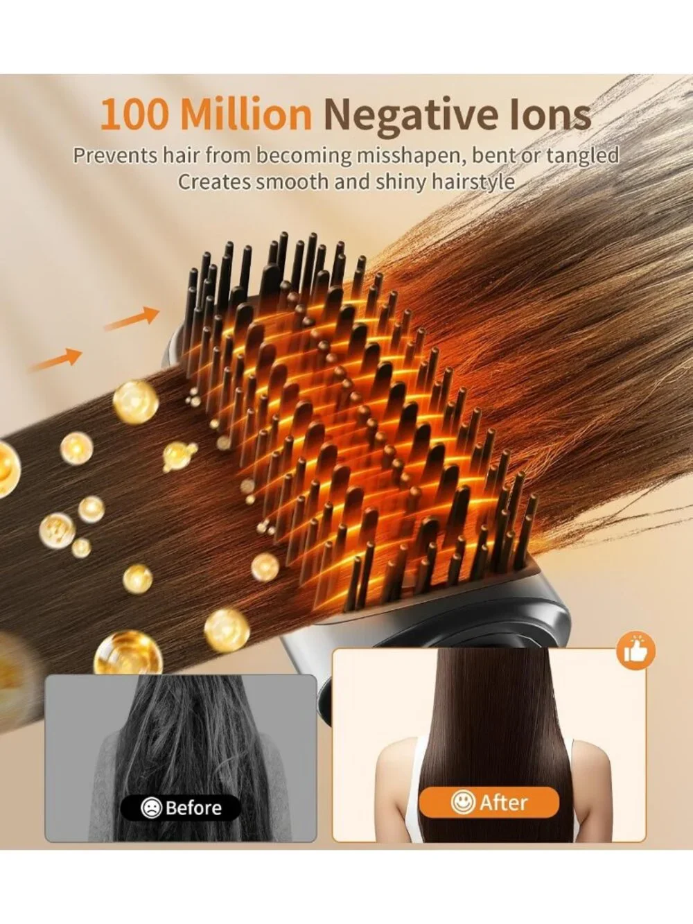 9-in-1 Hair Dryer Brush Kit, Curly Hair Tool with Diffuser for Effortless